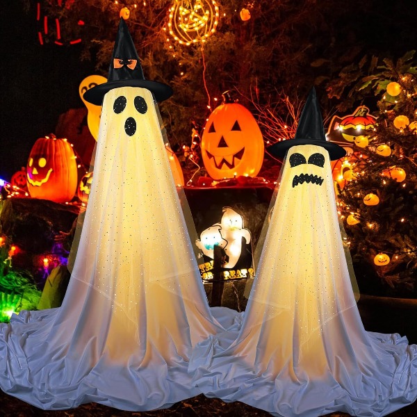 Outdoor Lighting Remote Control - 2 Packs Halloween Decorations Outdoor Indoor