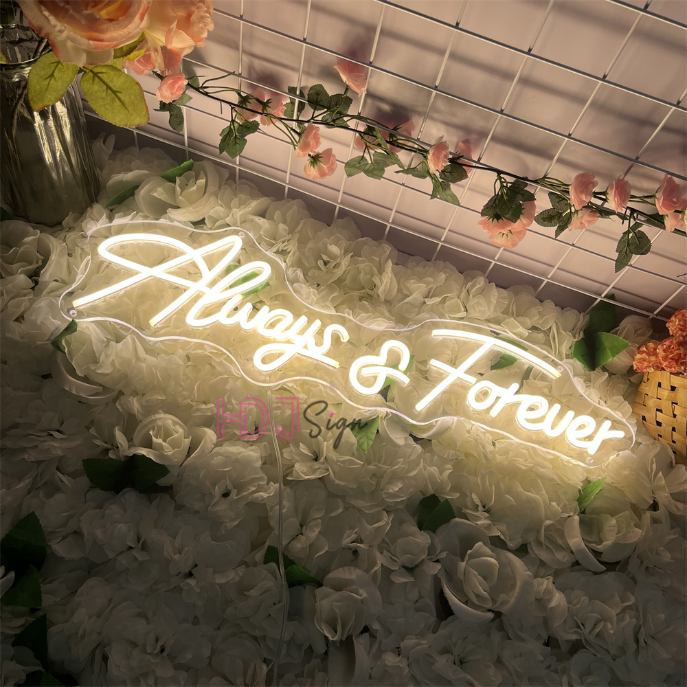 Outdoor Lighting Logo - Always Forever Neon Led Sign Wall