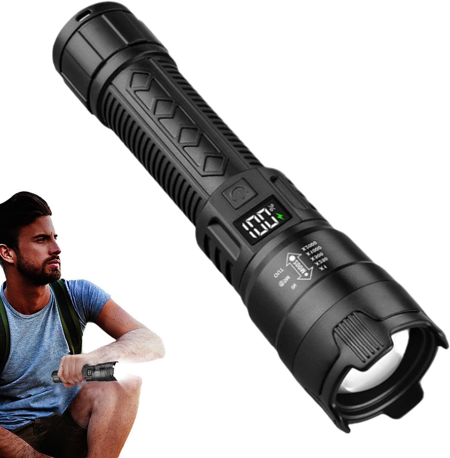 Outdoor Lighting Usb - Tactical LED Flashlight 2000LM USB Rechargeable
