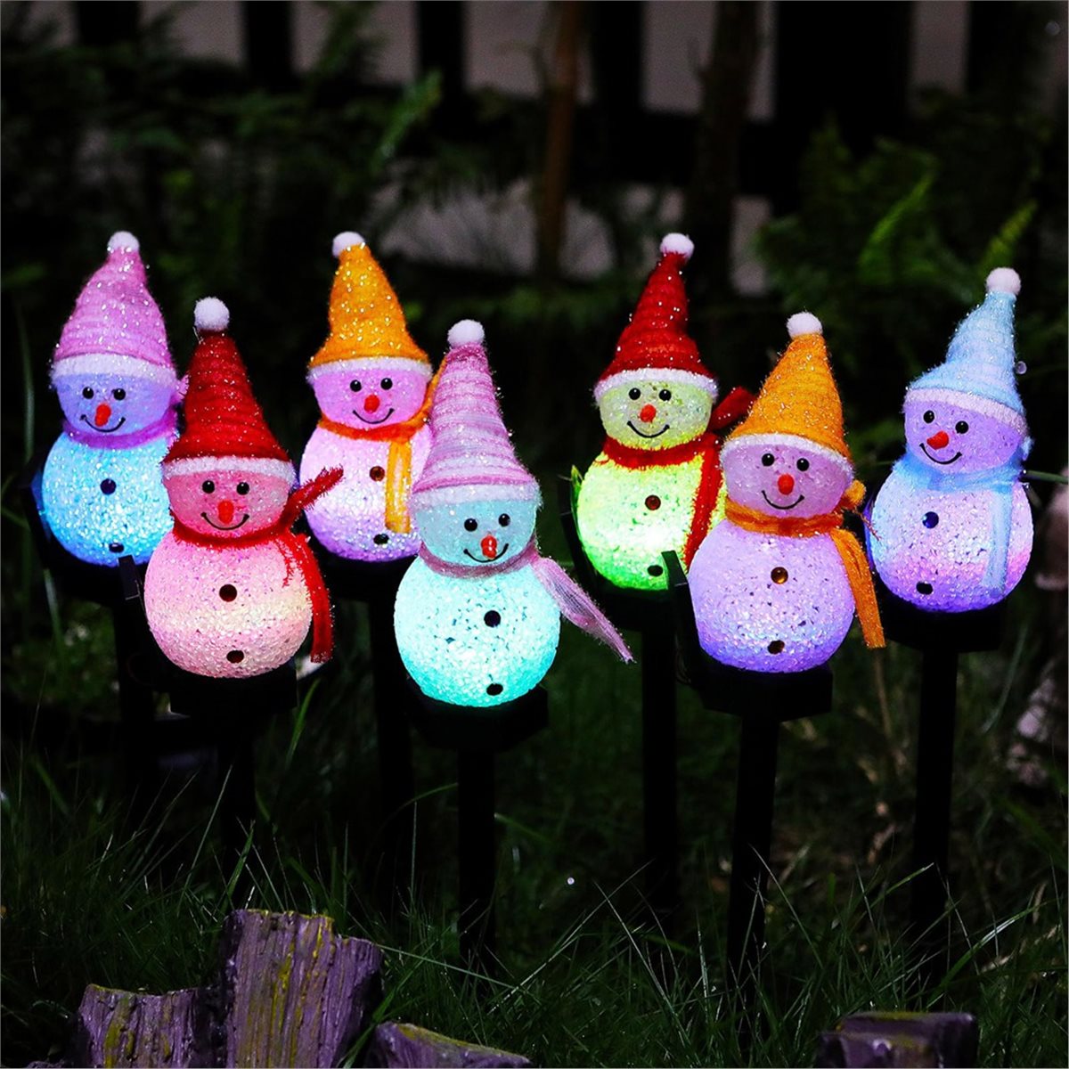 Outdoor Lighting Yard Stakes - Y17A 2025-Christmas Light Stakes Outdoor Decoration