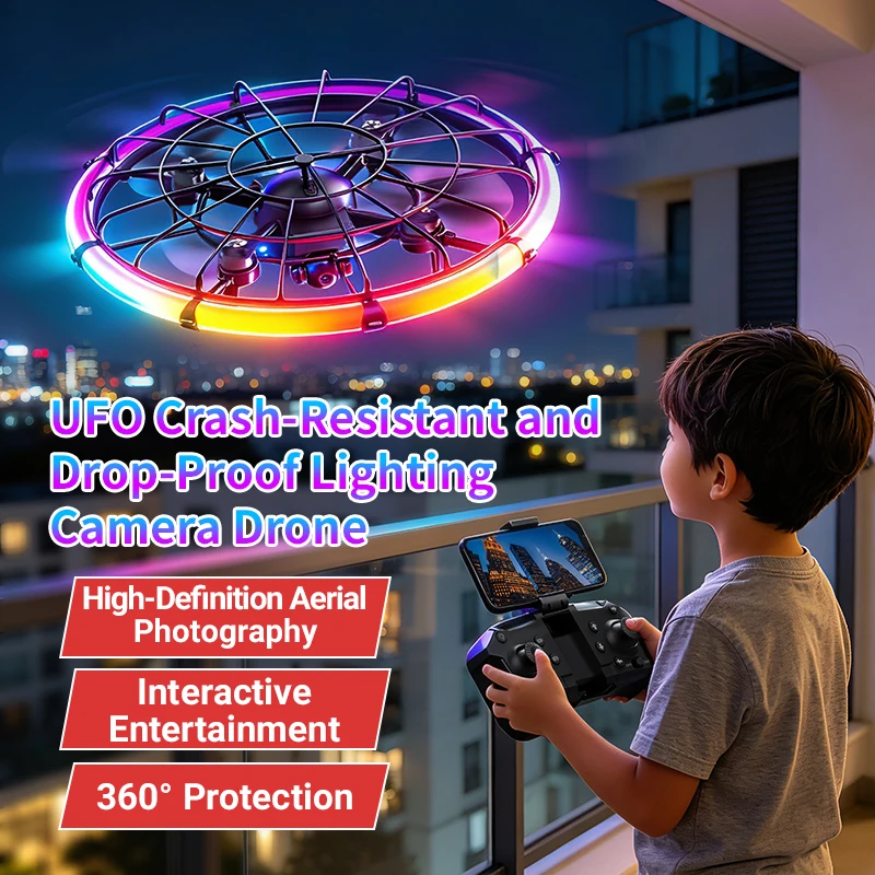 Outdoor Lighting Remote Control - JJRC H145 UFO RC Drone with