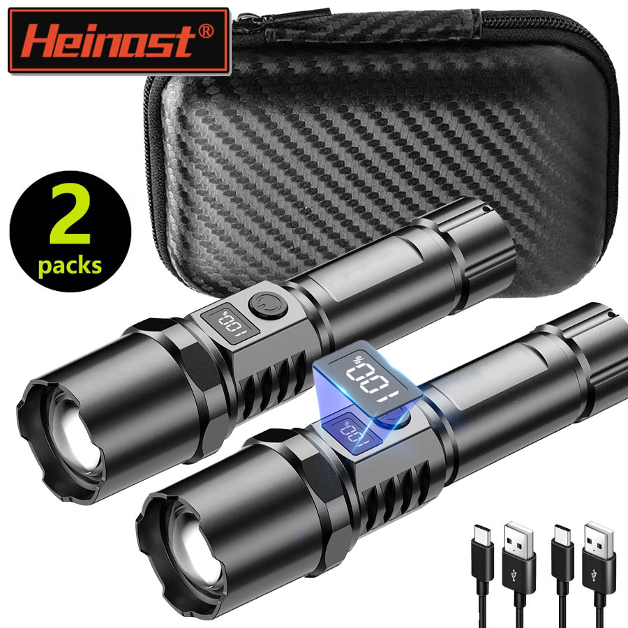 Outdoor Lighting Usb - High Power XHP100 Led Flashlight Rechargeable