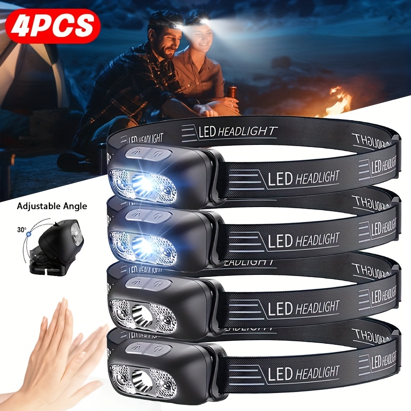 Outdoor Lighting Sensor - Powerful Sensor Adjustable Led Head Flashlight