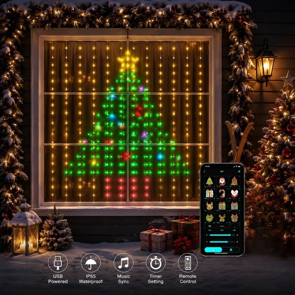 Outdoor LED Pixel Curtain Ligh - огляд і ціна Wall Lighting Outdoor