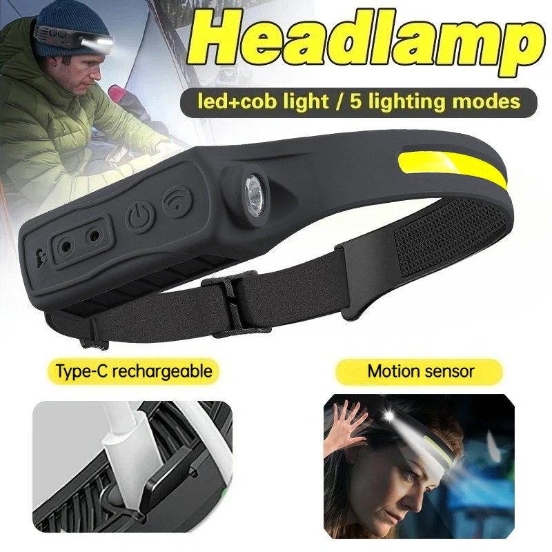 Powerful COB LED Sensor Headla - огляд і ціна Outdoor Lighting Sensor