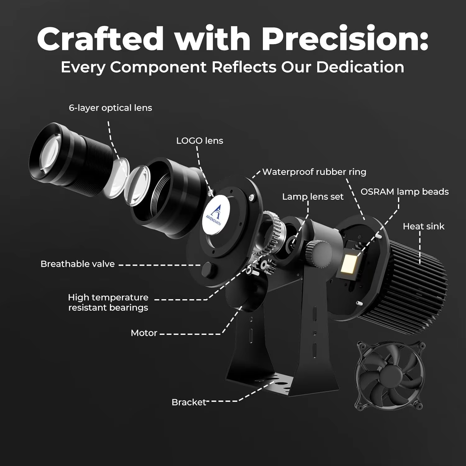 Outdoor Commercial Custom Gobo - огляд і ціна Outdoor Lighting Logo