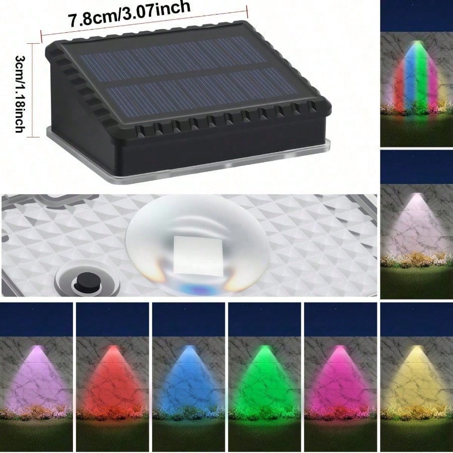 4 Pack Solar Fence Lights Outd - огляд і ціна Deck Step Light