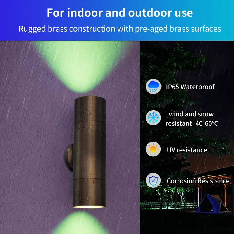 Durable Brass Outdoor LED Wall - огляд і ціна Wall Lighting Outdoor