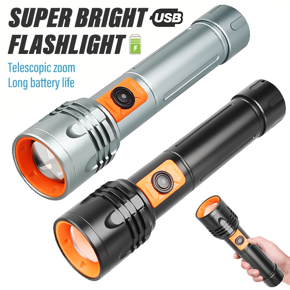 High Power LED Flashlight USB  - огляд і ціна Outdoor Lighting Usb