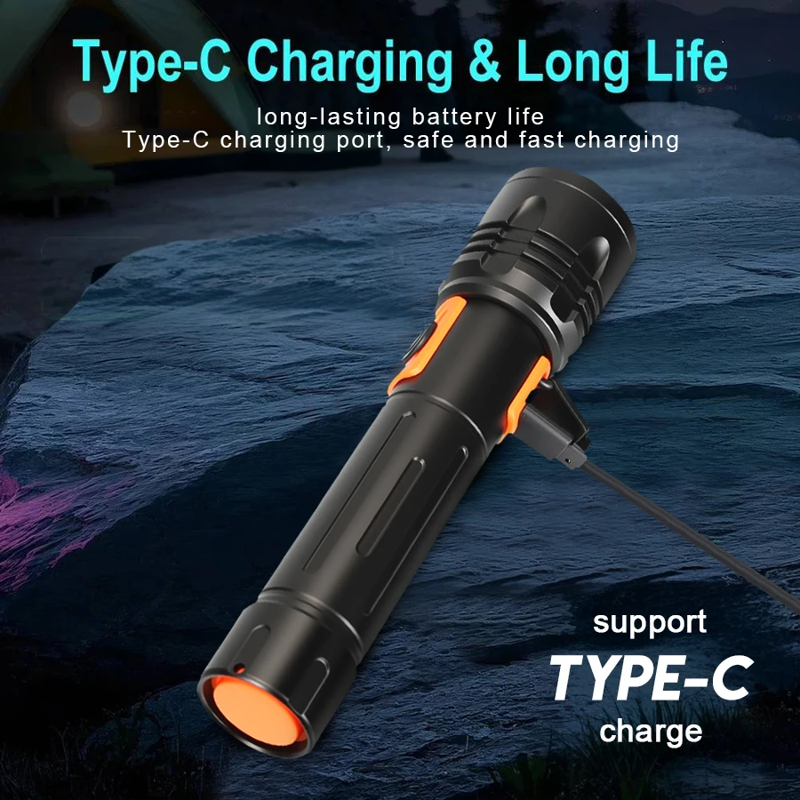 High Power LED Flashlight USB  - огляд і ціна Outdoor Lighting Usb