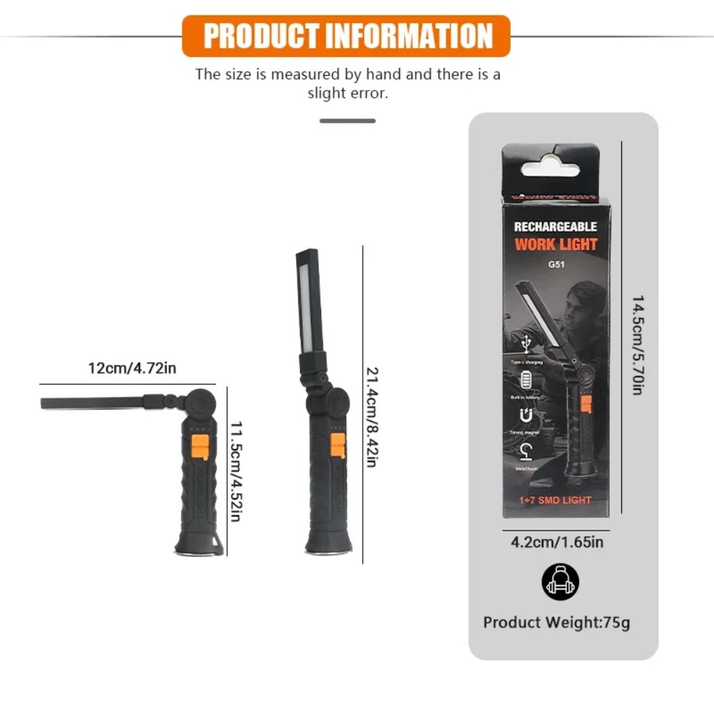 Portable COB LED Flashlight US - огляд і ціна Outdoor Lighting Usb