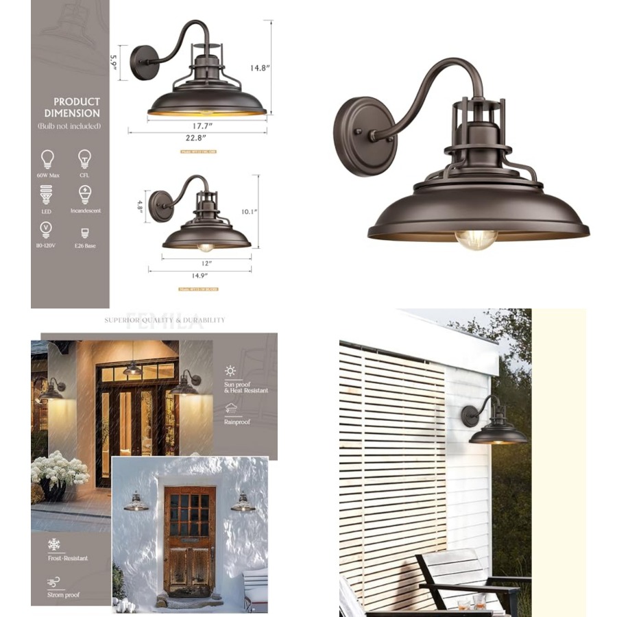Outdoor Barn Light Fixture, Ex - огляд і ціна Wall Lighting Outdoor