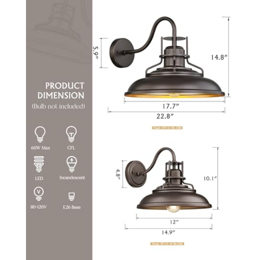 Outdoor Barn Light Fixture, Ex - огляд і ціна Wall Lighting Outdoor