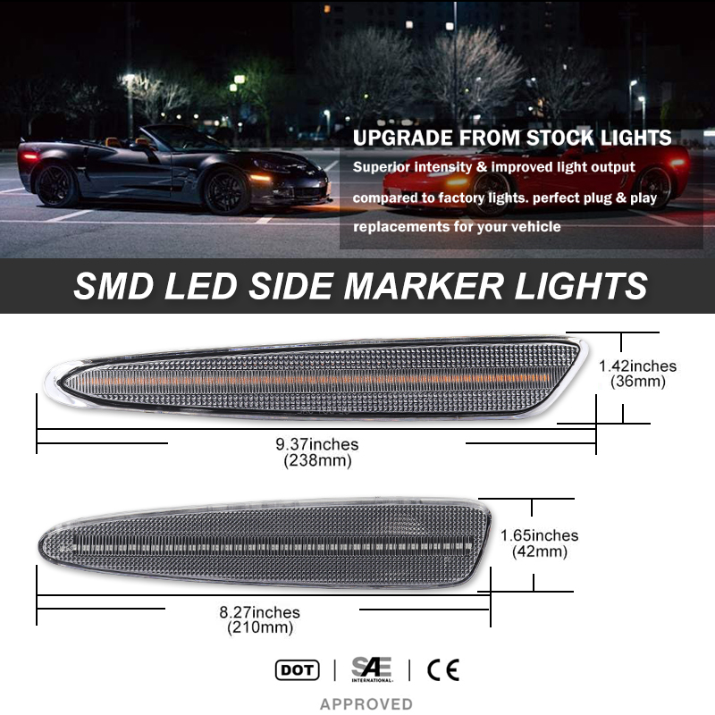iJDM Front Rear Bumper LED Sid - огляд і ціна Outdoor Lighting Yellow