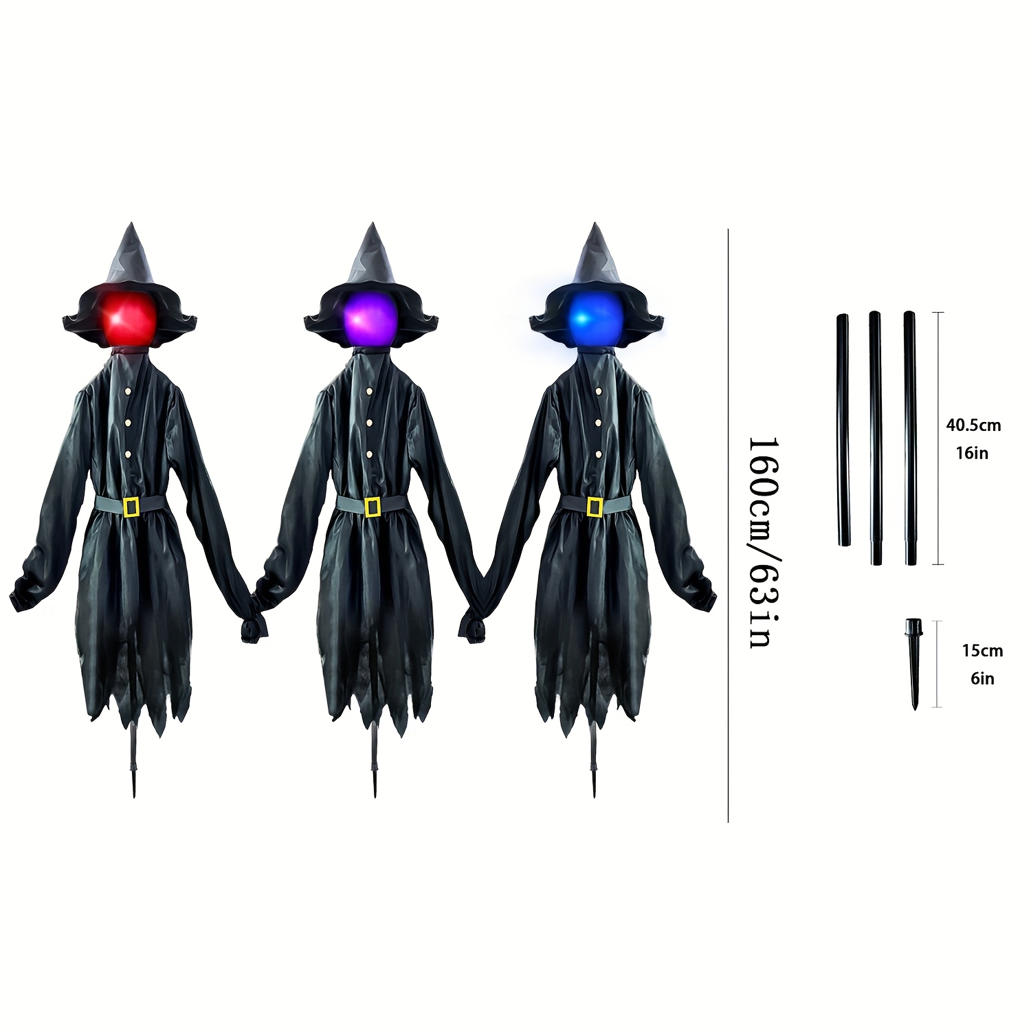 Halloween Witch Decorations Ou - огляд і ціна Outdoor Lighting Yard Stakes