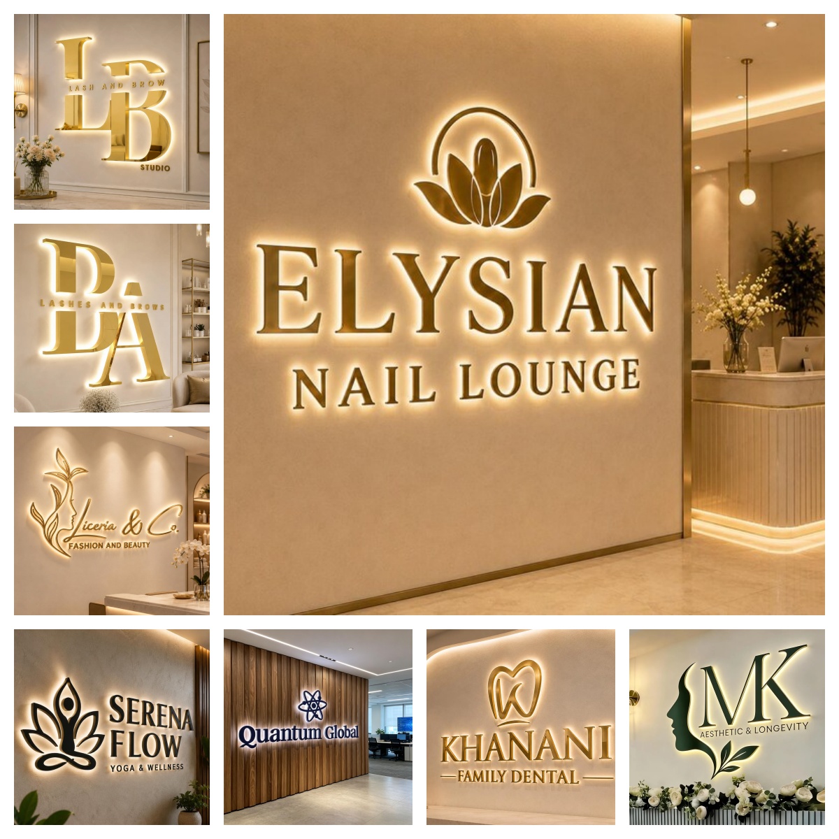 Custom Business Logo Backlit M - огляд і ціна Outdoor Lighting Logo