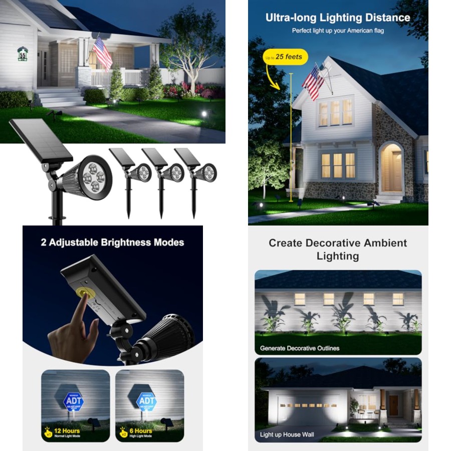 Solar Spotlights Outdoor Water - огляд і ціна Wall Lighting Outdoor