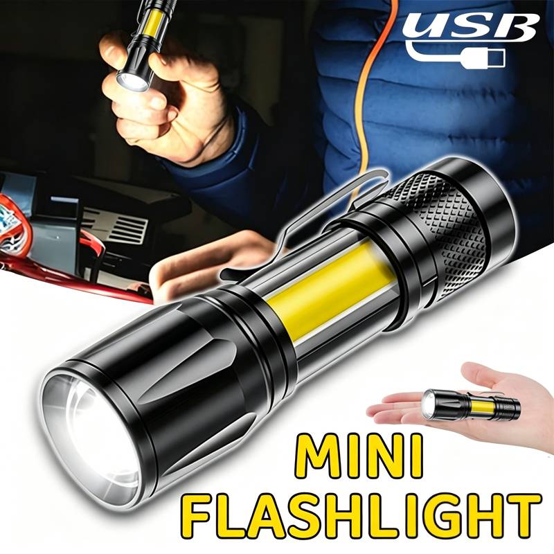 Mini LED Flashlight COB Floodl - огляд і ціна Outdoor Lighting Usb