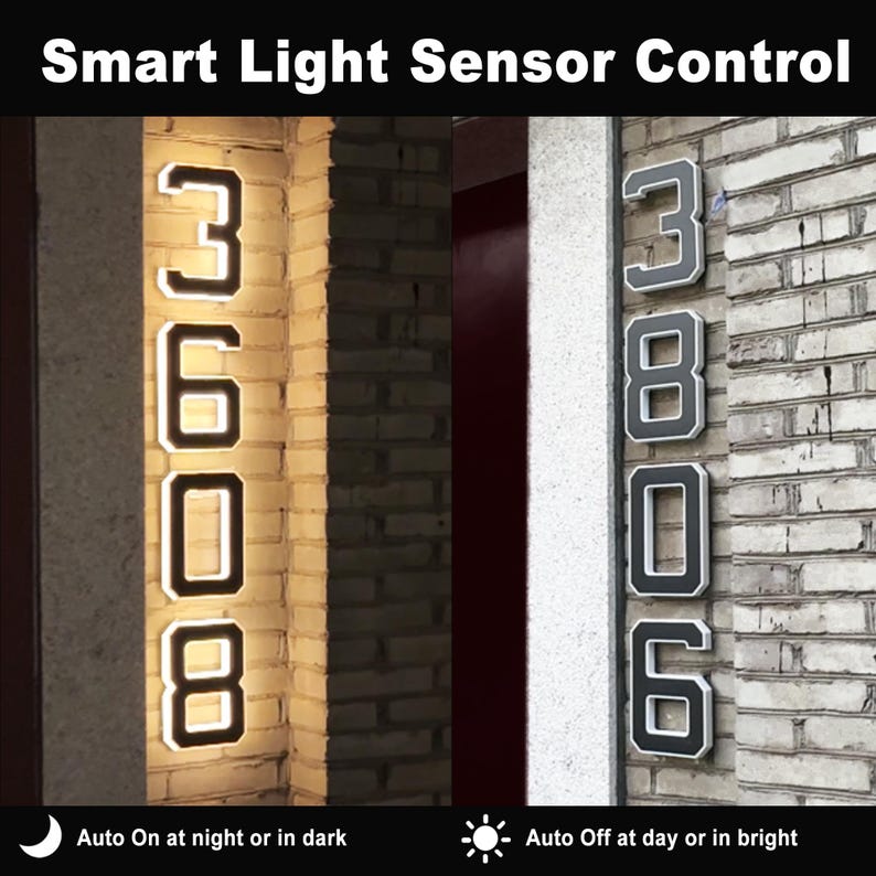 Solar LED House Number Sign Wa - огляд і ціна Outdoor Lighting Wire