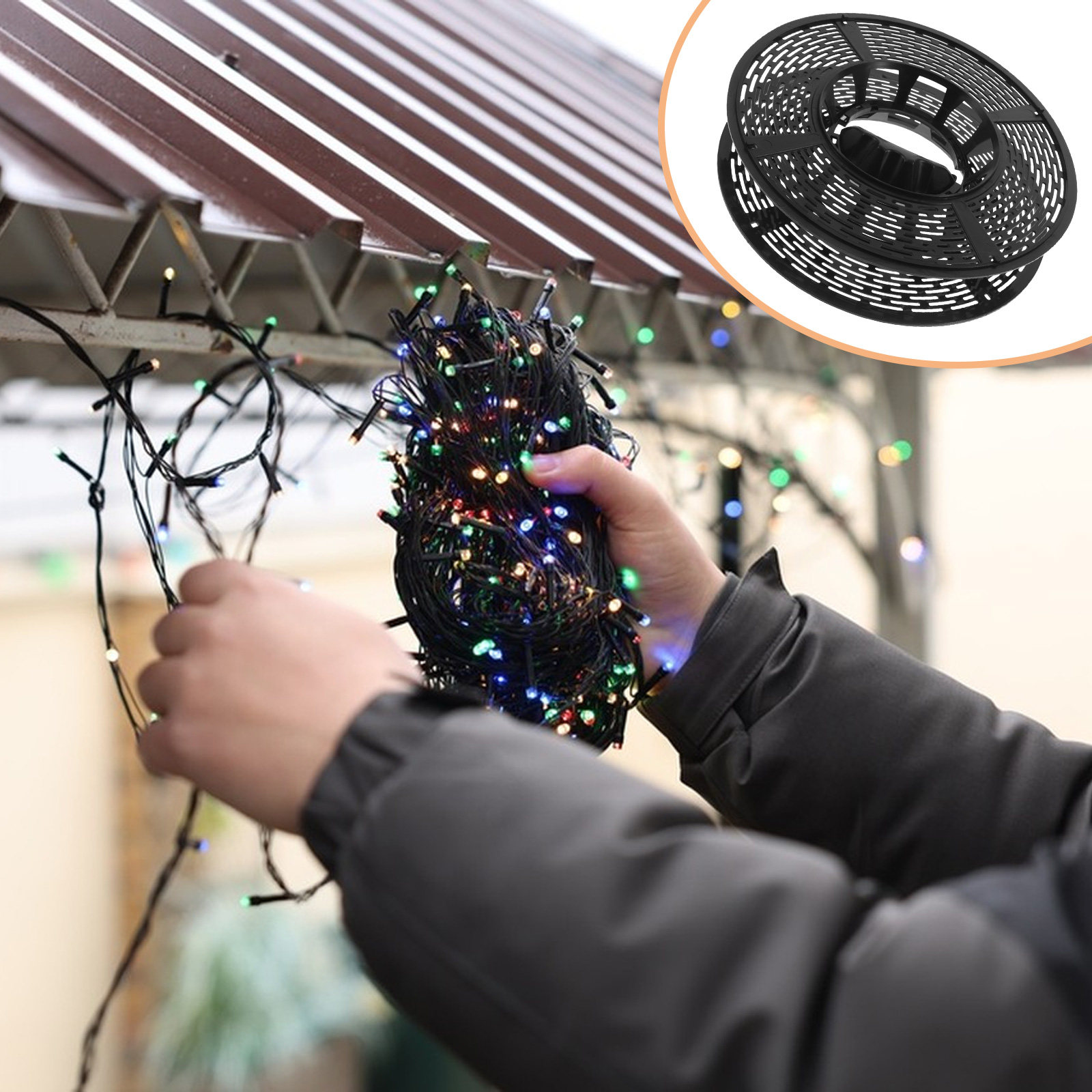 2Pcs Holiday Light Storage Ree - огляд і ціна Outdoor Lighting Wire