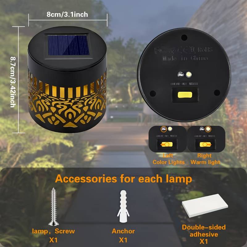 2-Pack Solar Garden Lights IP6 - огляд і ціна Outdoor Lighting Yellow