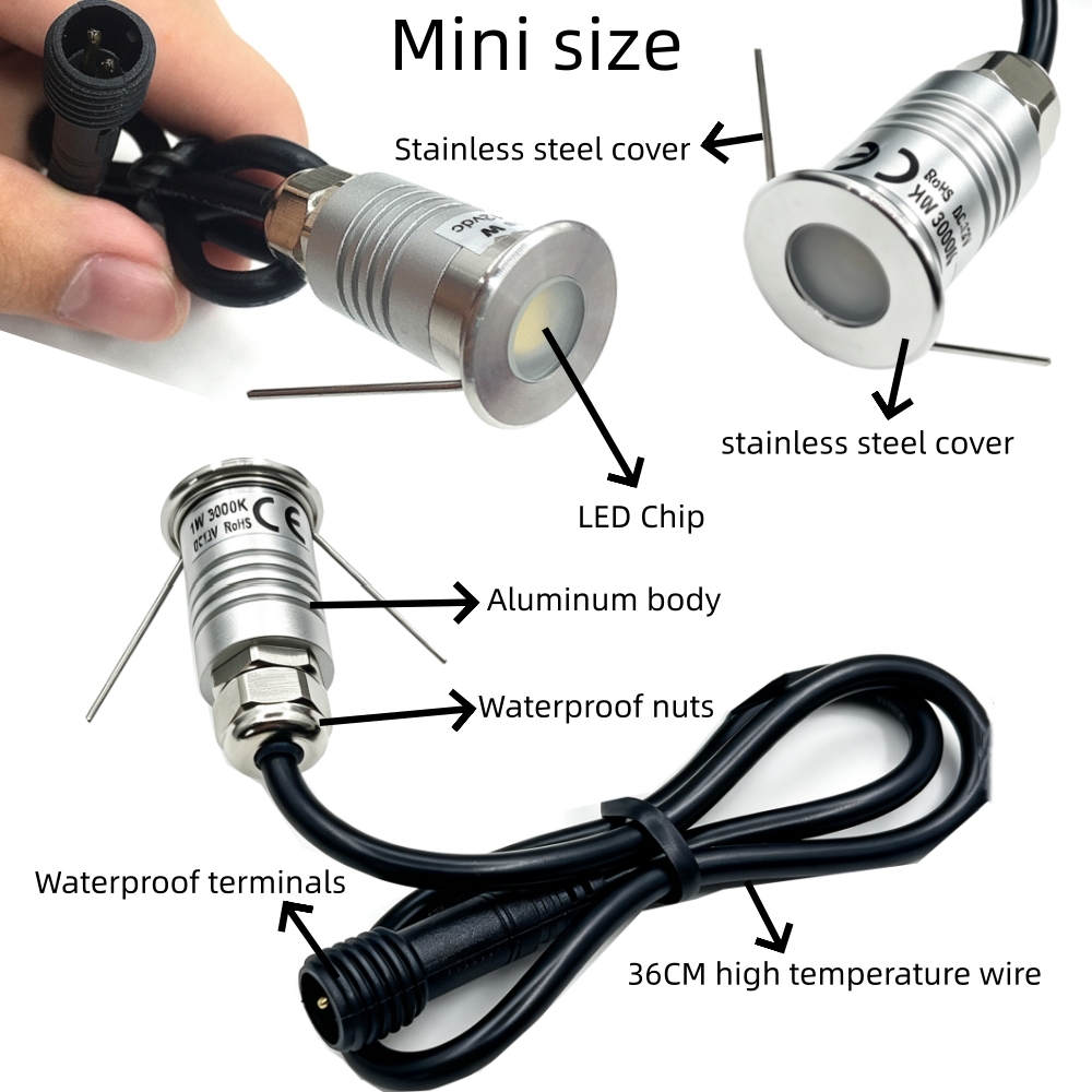 1W Garden Stairs Light 12V IP6 - огляд і ціна Deck Step Light