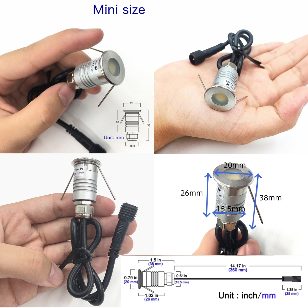 1W Garden Stairs Light 12V IP6 - огляд і ціна Deck Step Light