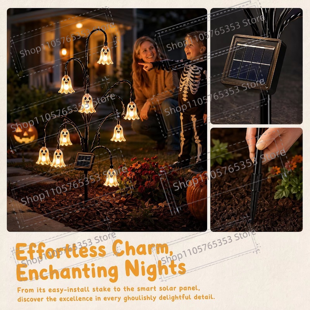 Halloween Solar Lantern Outdoo - огляд і ціна Outdoor Lighting Yard Stakes
