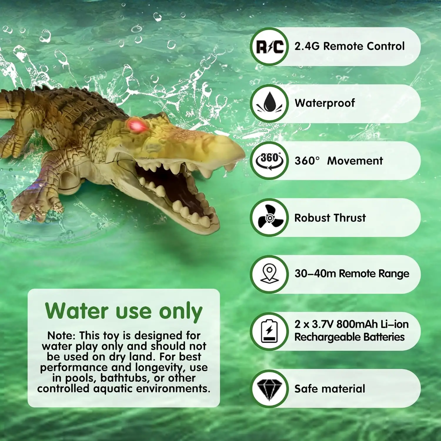 Remote Control Crocodile Water - огляд і ціна Outdoor Lighting Remote Control