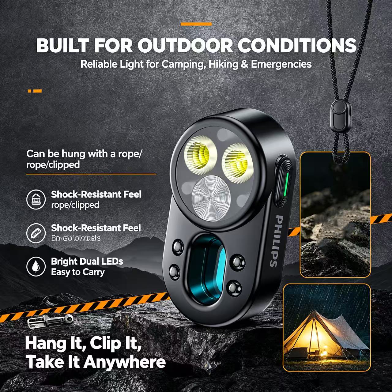 PHILIPS Portable Mini LED Flas - огляд і ціна Outdoor Lighting Philips