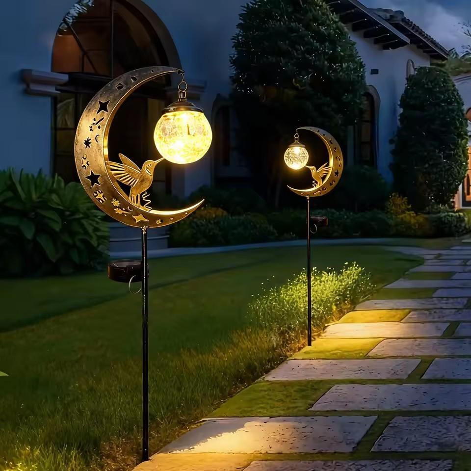 Solar Lawn Light Iron Hummingb - огляд і ціна Outdoor Lighting Yard Stakes